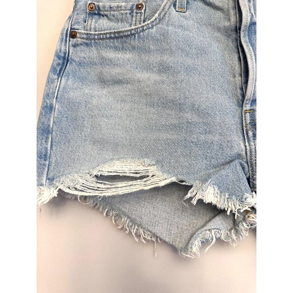 Levi's 501 Original High Rise Button Fly Denim Jean Shorts Women's Size … - Picture 8 of 11